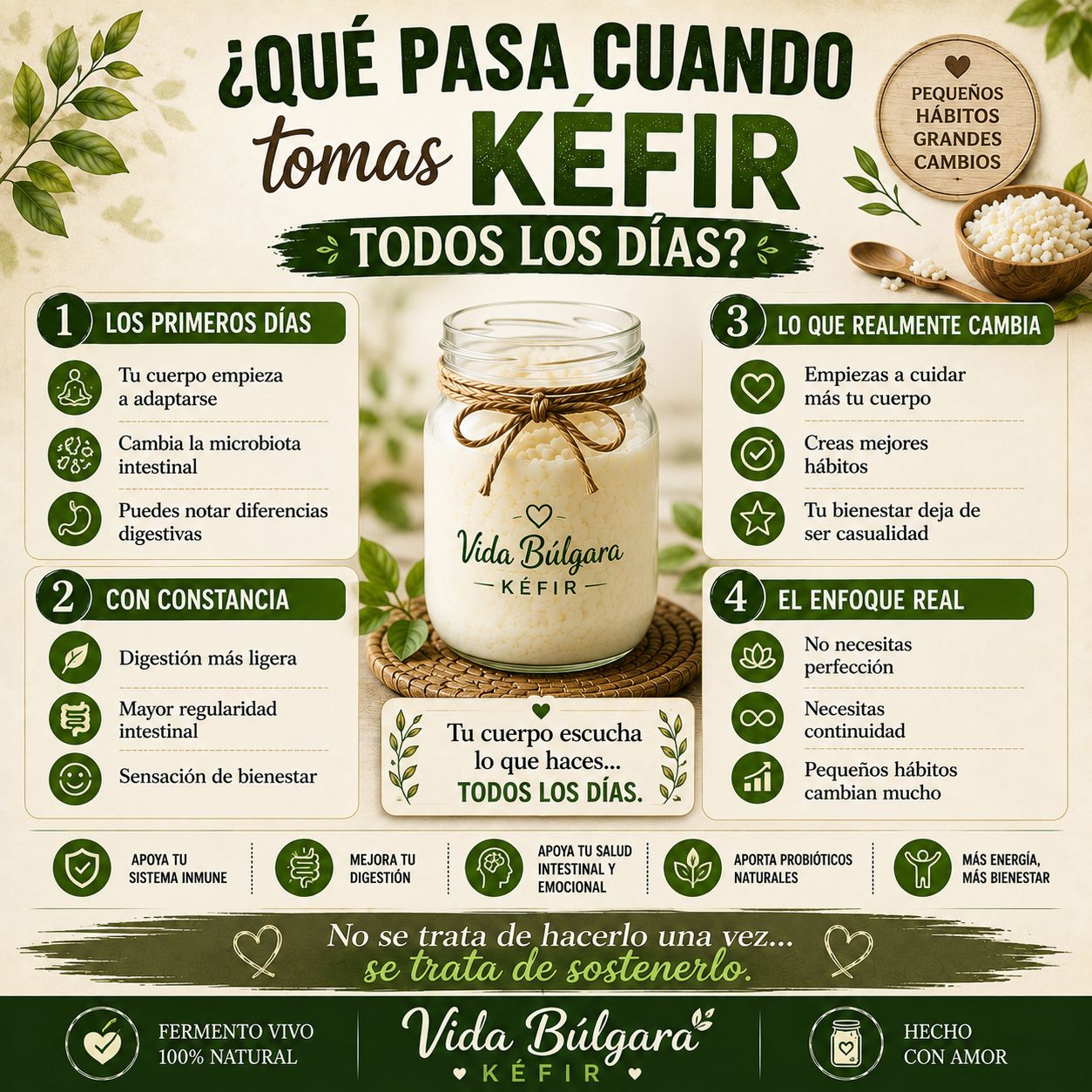 Beneficios de los bulgaros o kéfir