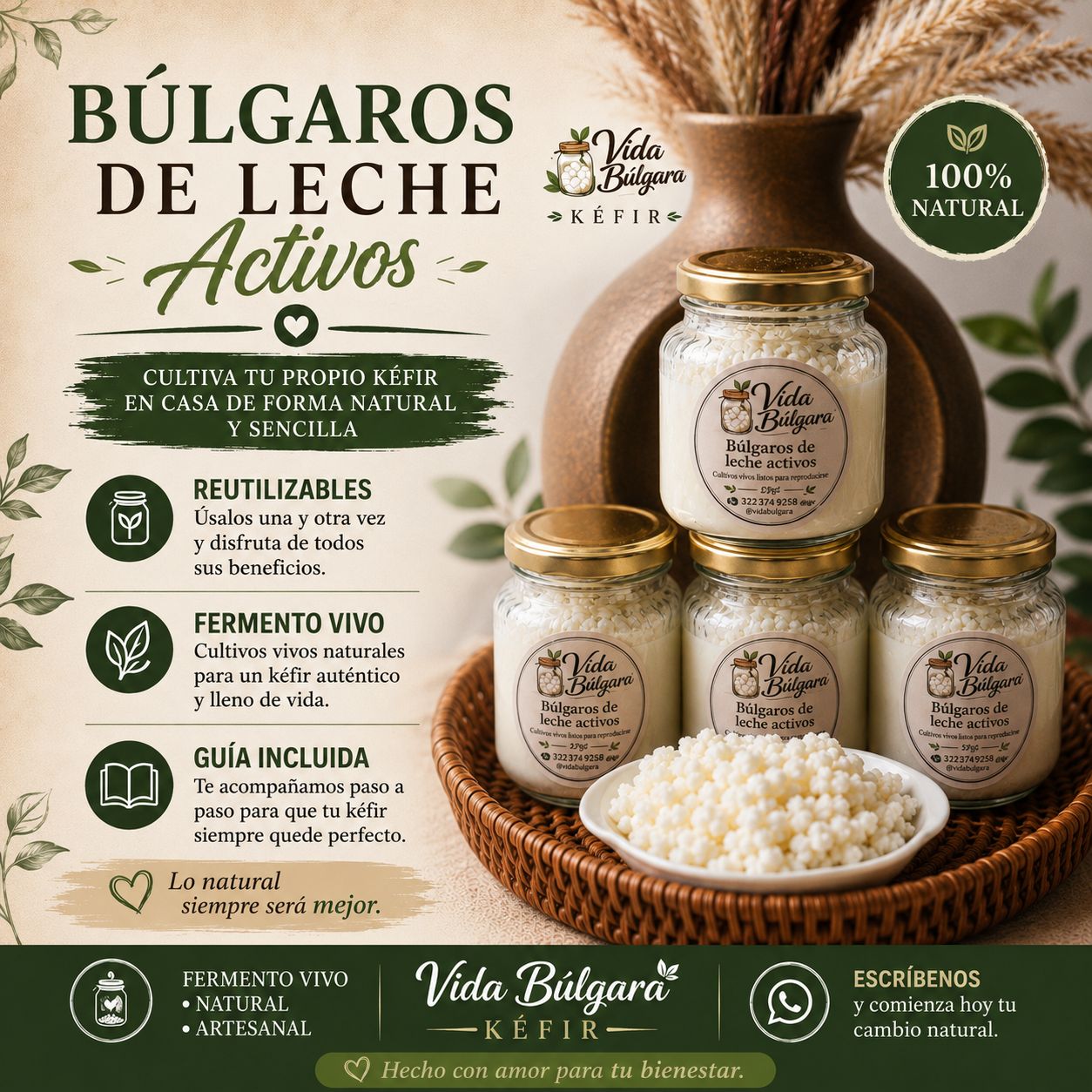 Beneficios de los bulgaros o kéfir