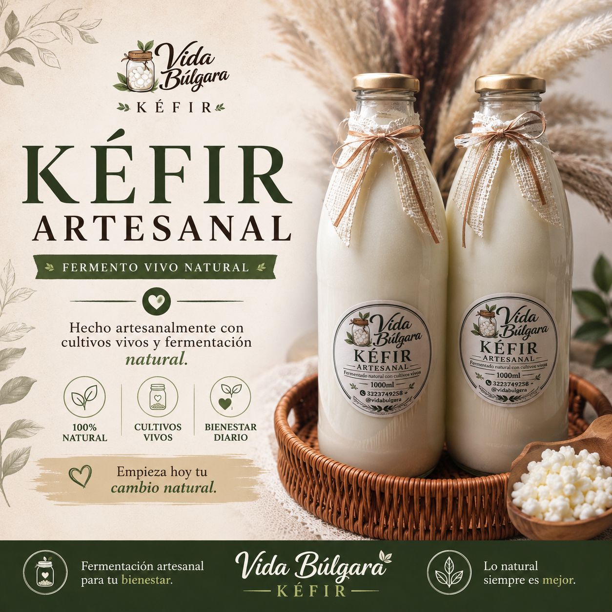 Beneficios de los bulgaros o kéfir