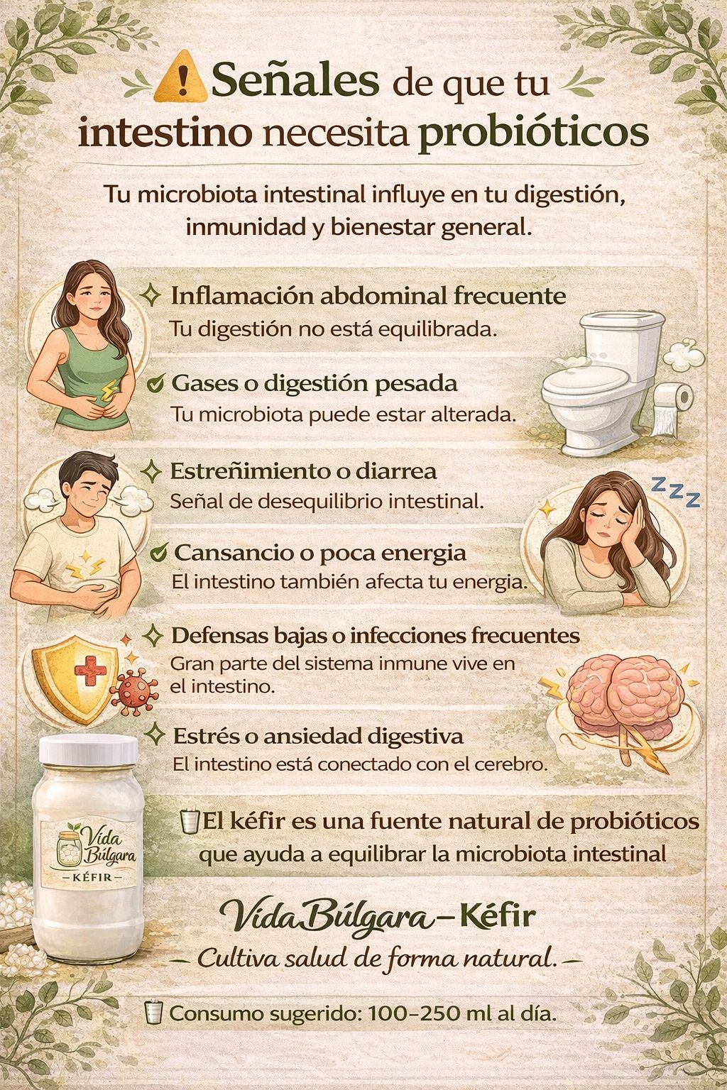 Cuando los intestinos necesitan probioticos