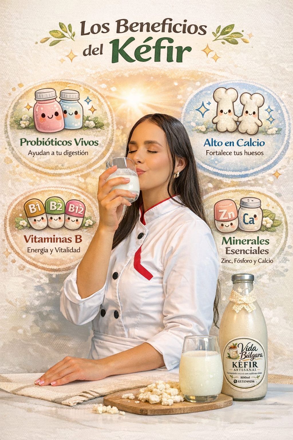 Beneficios de los bulgaros o kéfir